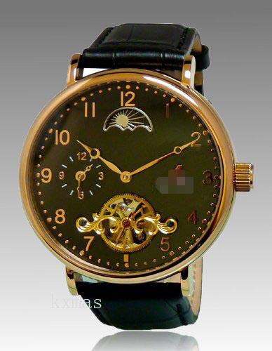 Budget Wrist Leather Watch Wristband AK7117-MRGBLK_K0036165
