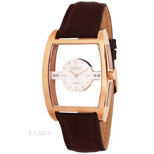 Affordable Durable Calfskin 24 mm Watch Bracelet AKR432RG_K0036120