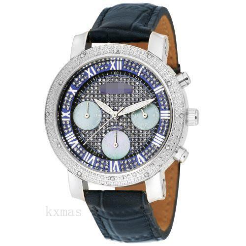 Affordable And Stylish Calfskin 18 mm Wristwatch Band AKR437BU_K0036117