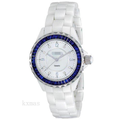 Best Budget Luxury Ceramic 18 mm Watch Strap AKR498BU_K0017211