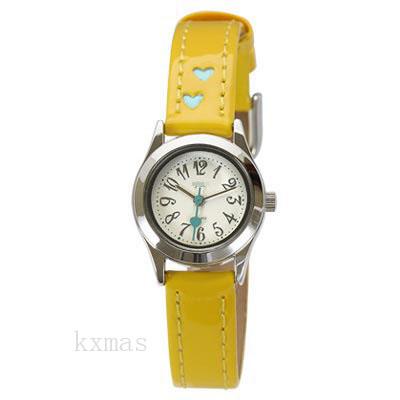 Beautiful Affordable Synthetic Leather Watch Wristband AL1170-YE_K0039170