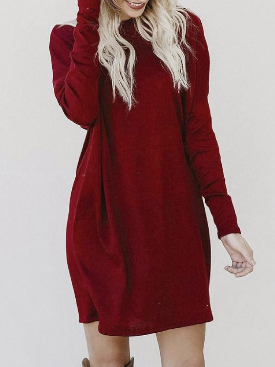 Ladies Long Sleeve Mini Dress