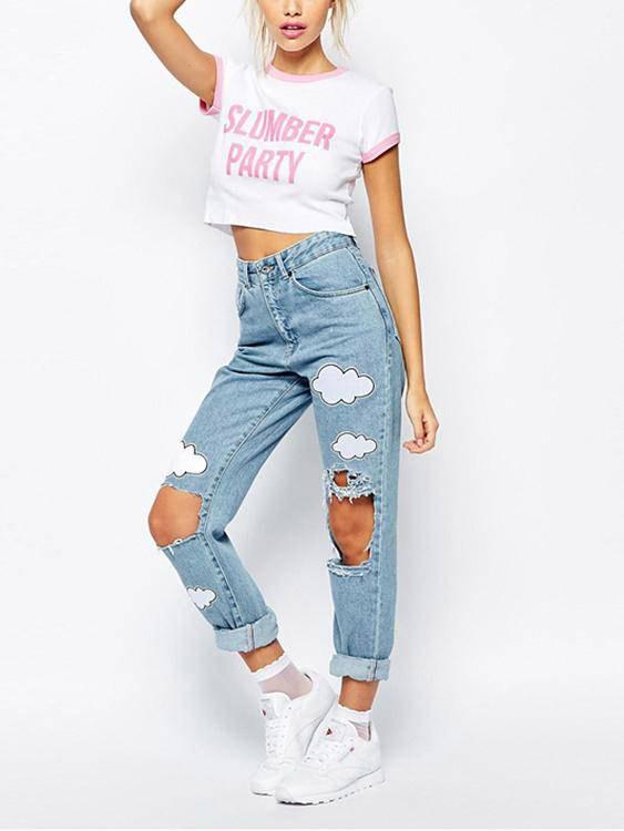 Ladies White T-Shirts