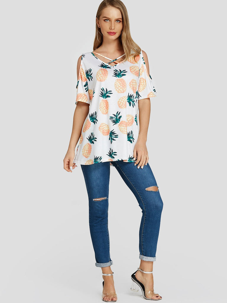 Womens White T-Shirts