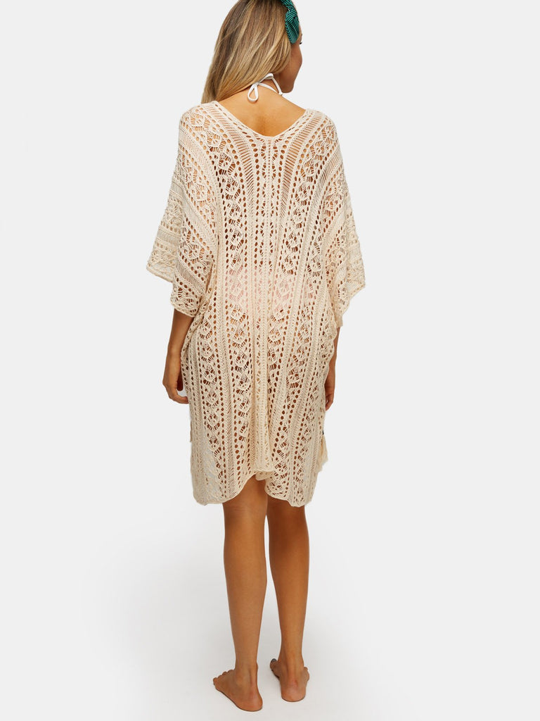 Womens Beige Cover-Ups