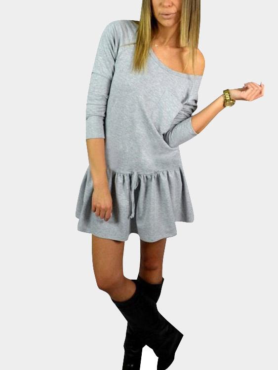 Ladies Long Sleeve Mini Dress