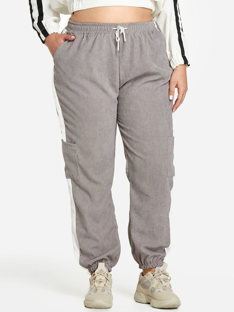 Womens Grey Plus Size Bottoms