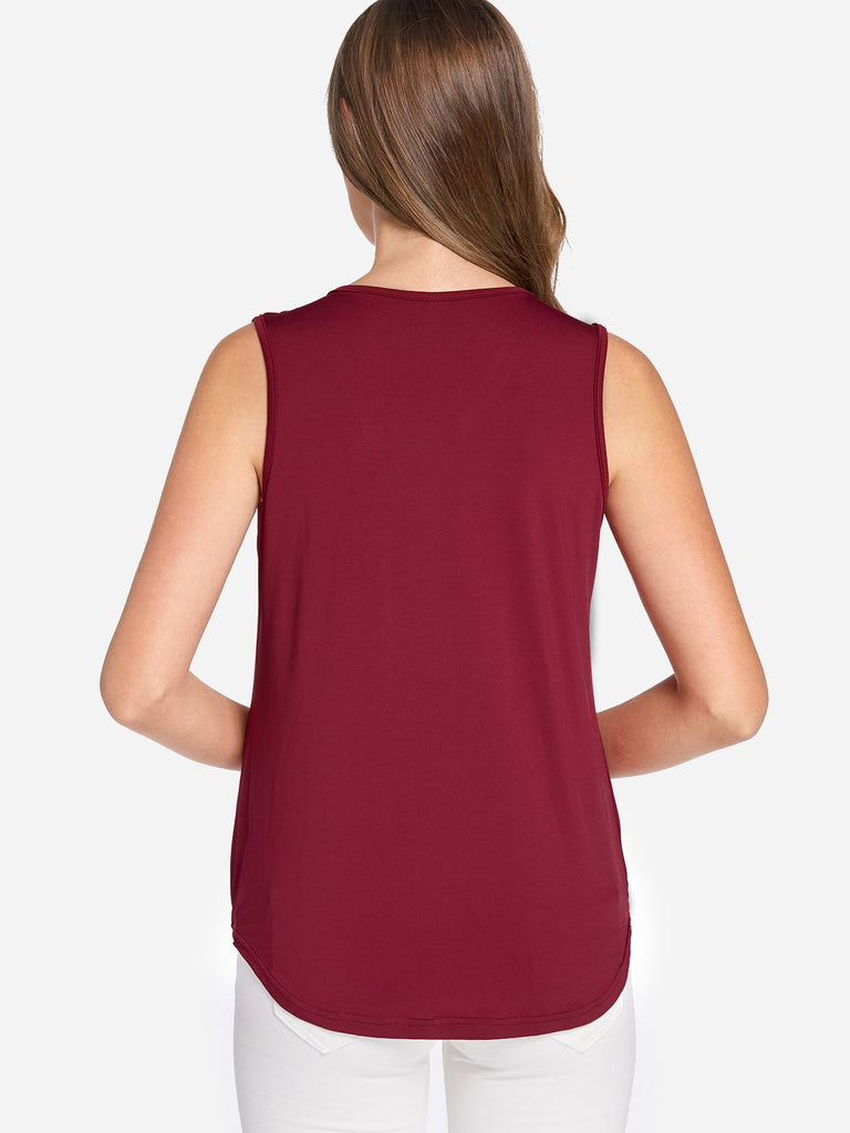 Womens Burgundy Camis