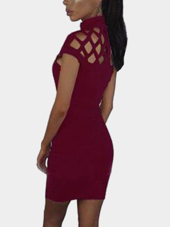 Womens Burgundy Casual Dresses