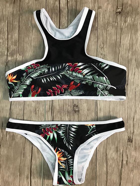 Ladies Sleeveless Two Piece Bikinis