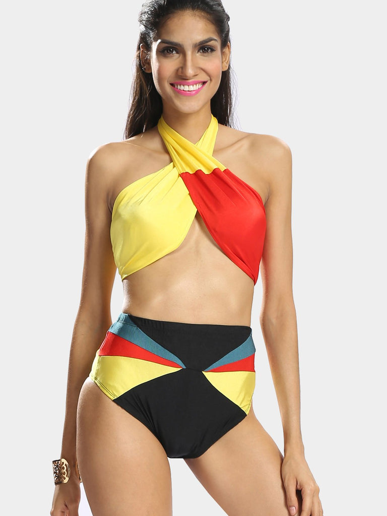 Halter Sleeveless 2 Piece Bikini