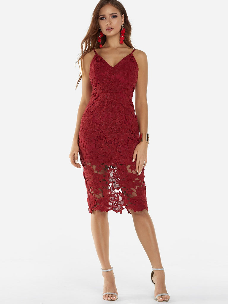 Ladies Sleeveless Midi Dress
