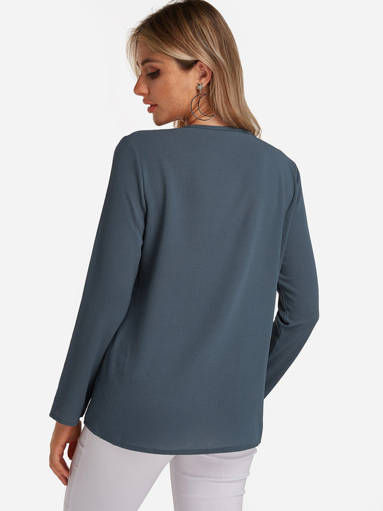 Ladies V-Neck Blouses
