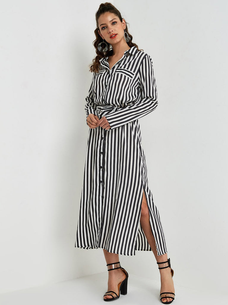 Ladies Long Sleeve Shirt Dresses