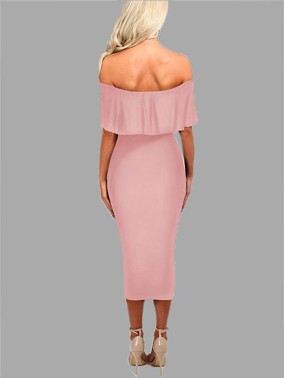 Womens Pink Bodycon Dresses