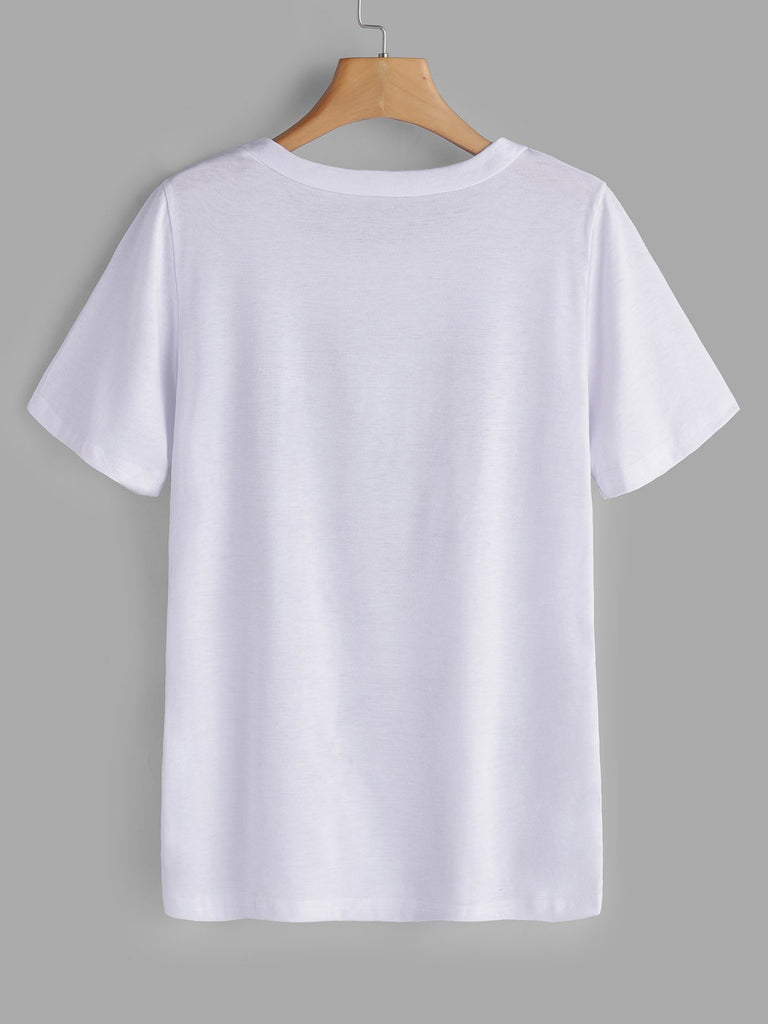 Womens White T-Shirts