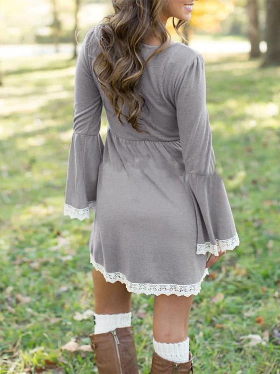 Ladies Grey Casual Dresses