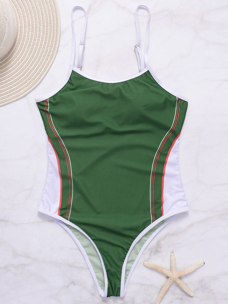 Ladies Green One-Pieces
