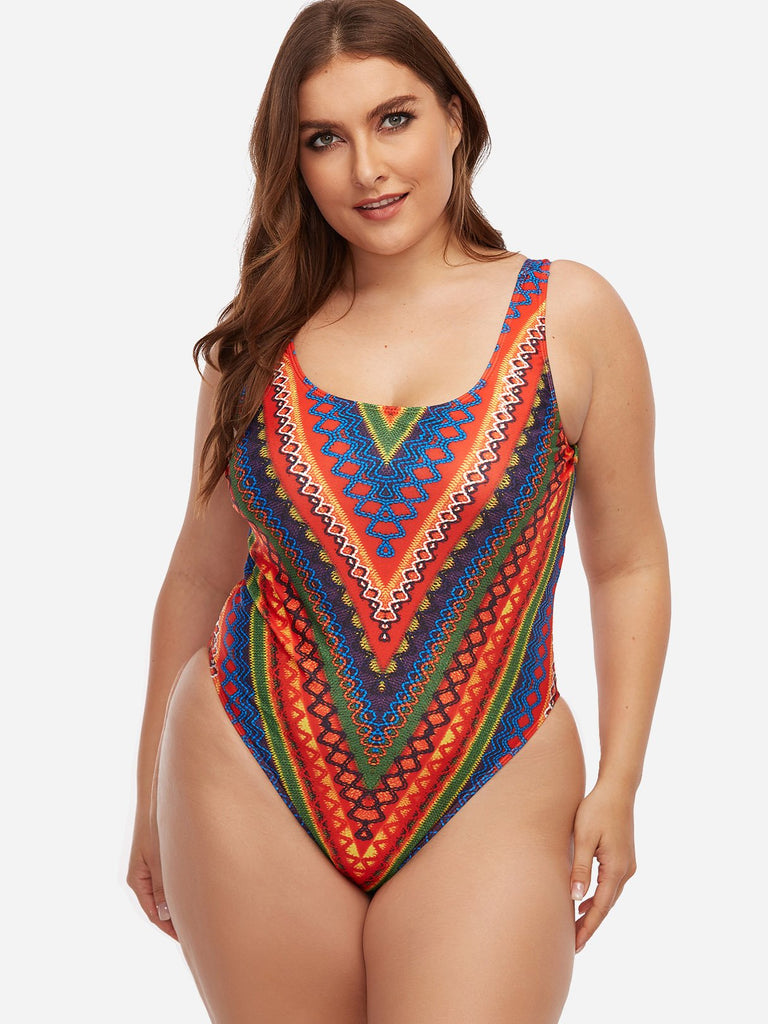 Ladies Multi Plus Size Swimwear