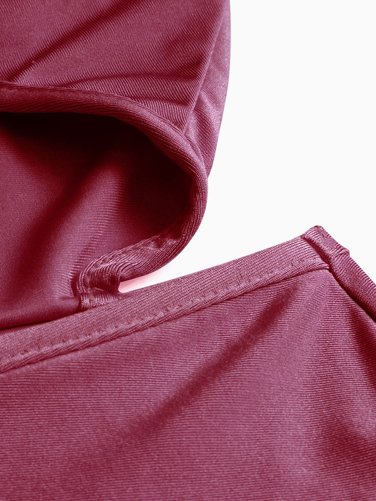 Ladies Burgundy One-Pieces