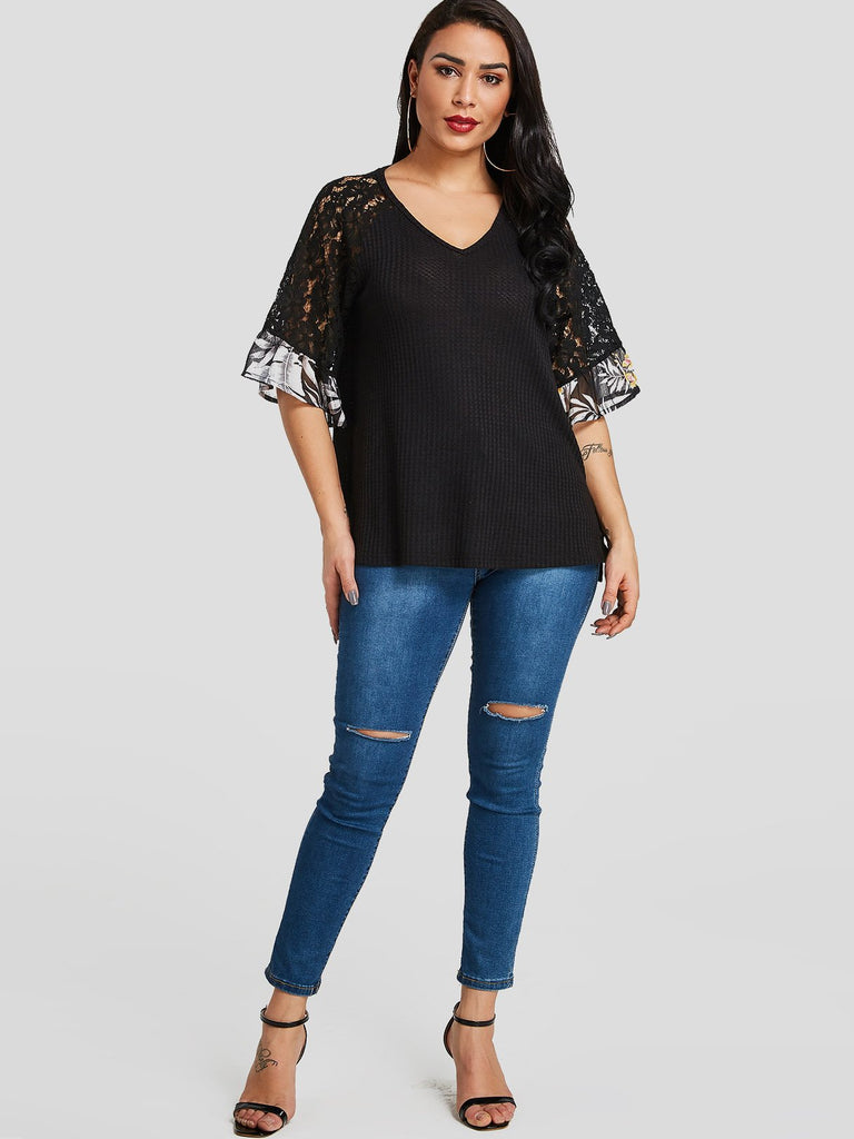 Womens Black T-Shirts