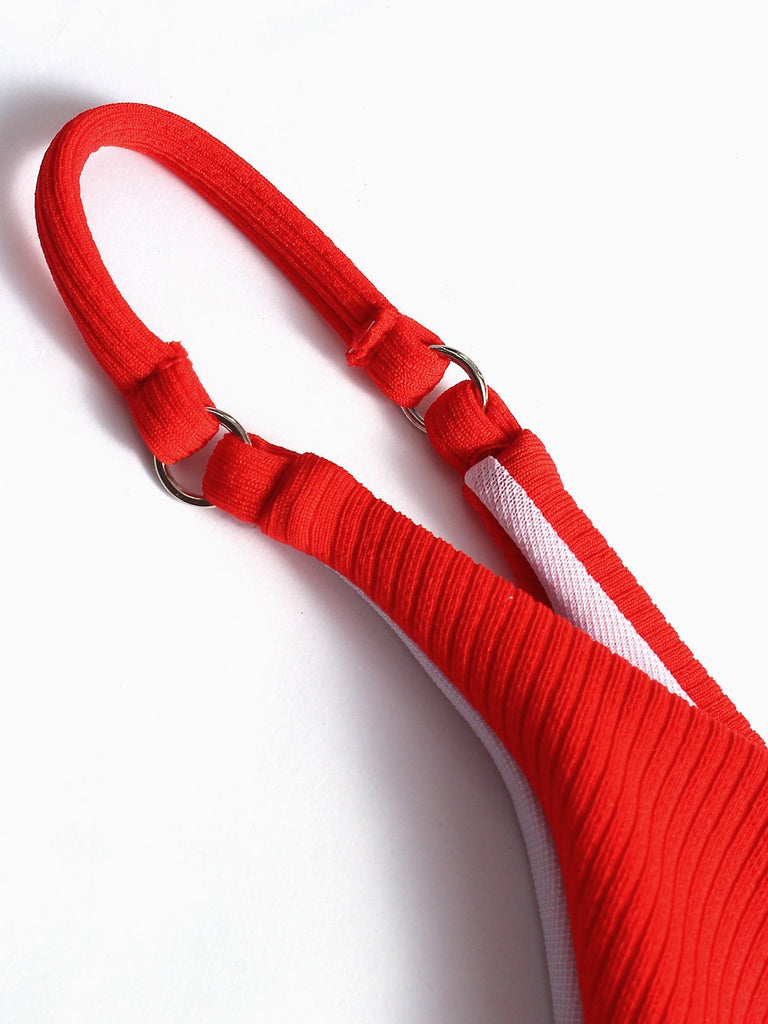Ladies Red Bikinis