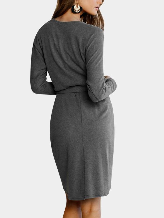 Womens Grey Mini Dresses