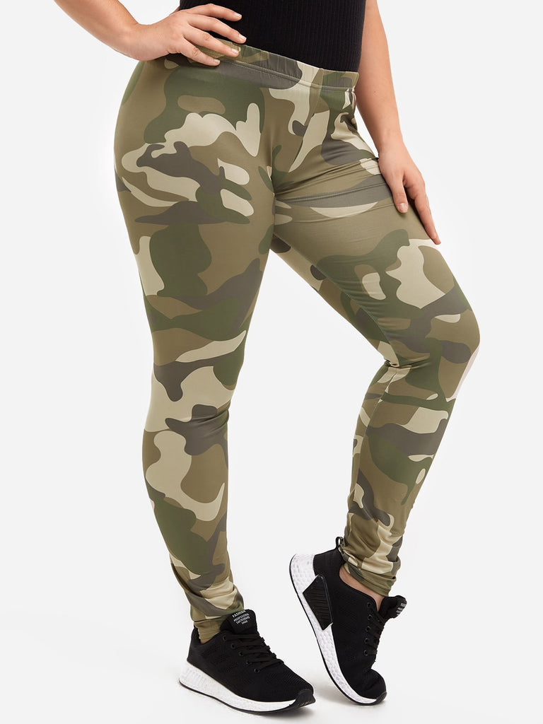 Ladies Camo Plus Size Bottoms