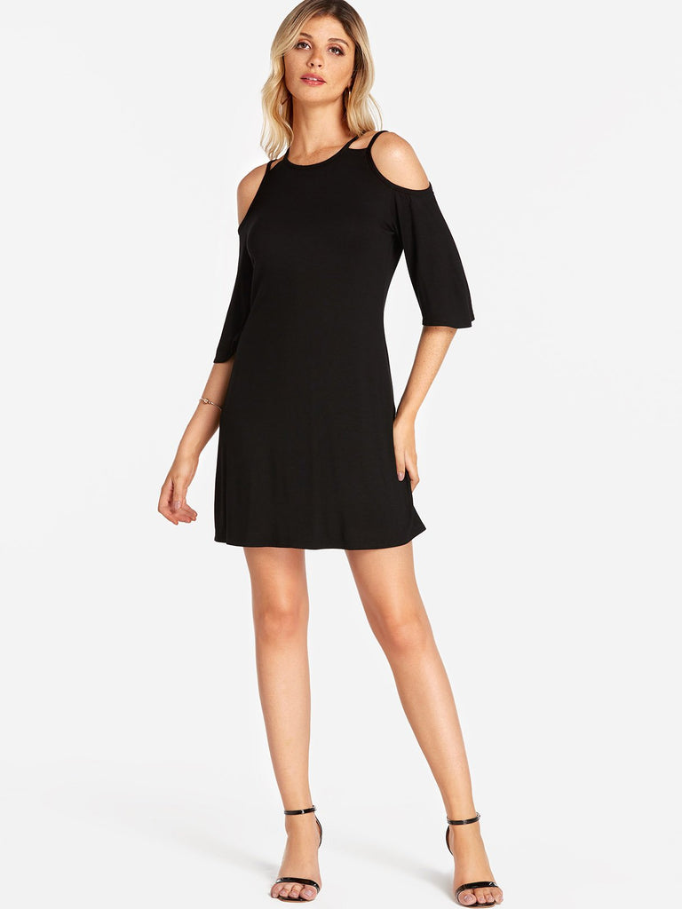 Shift Dress With Long Jacket
