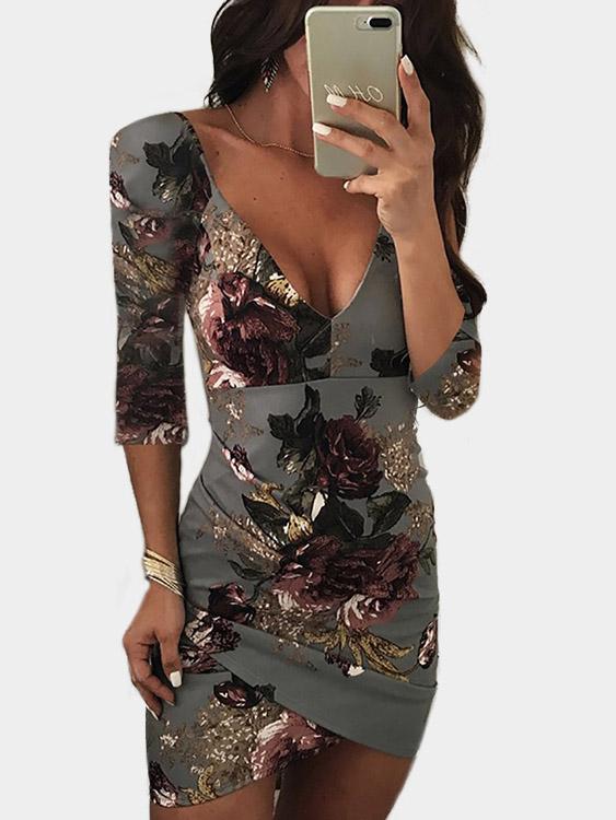 Ladies Grey Mini Dresses