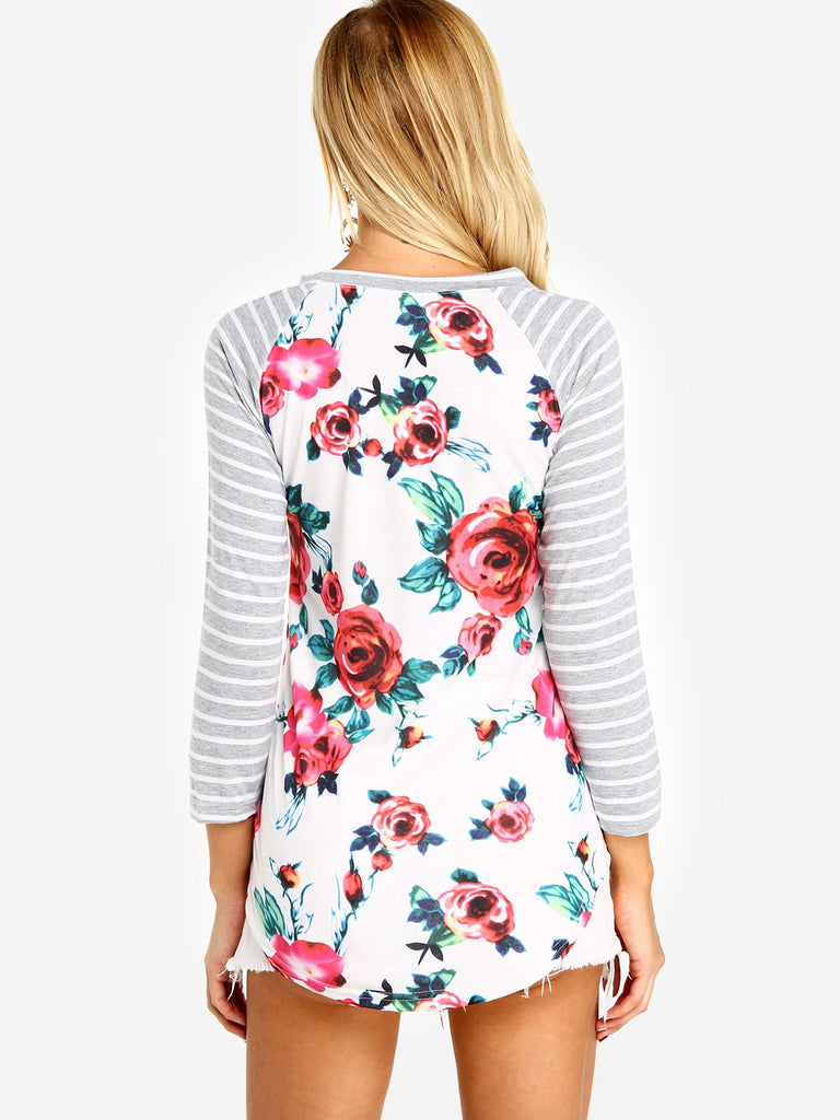 Womens Floral T-Shirts