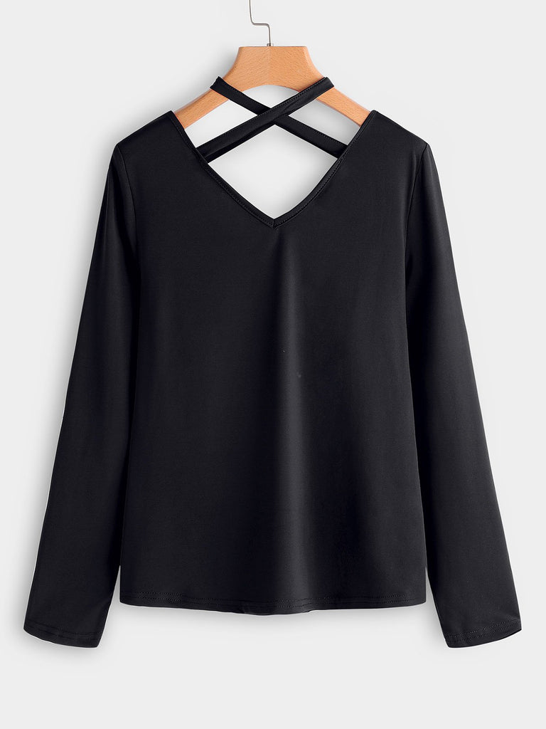 Womens Black T-Shirts