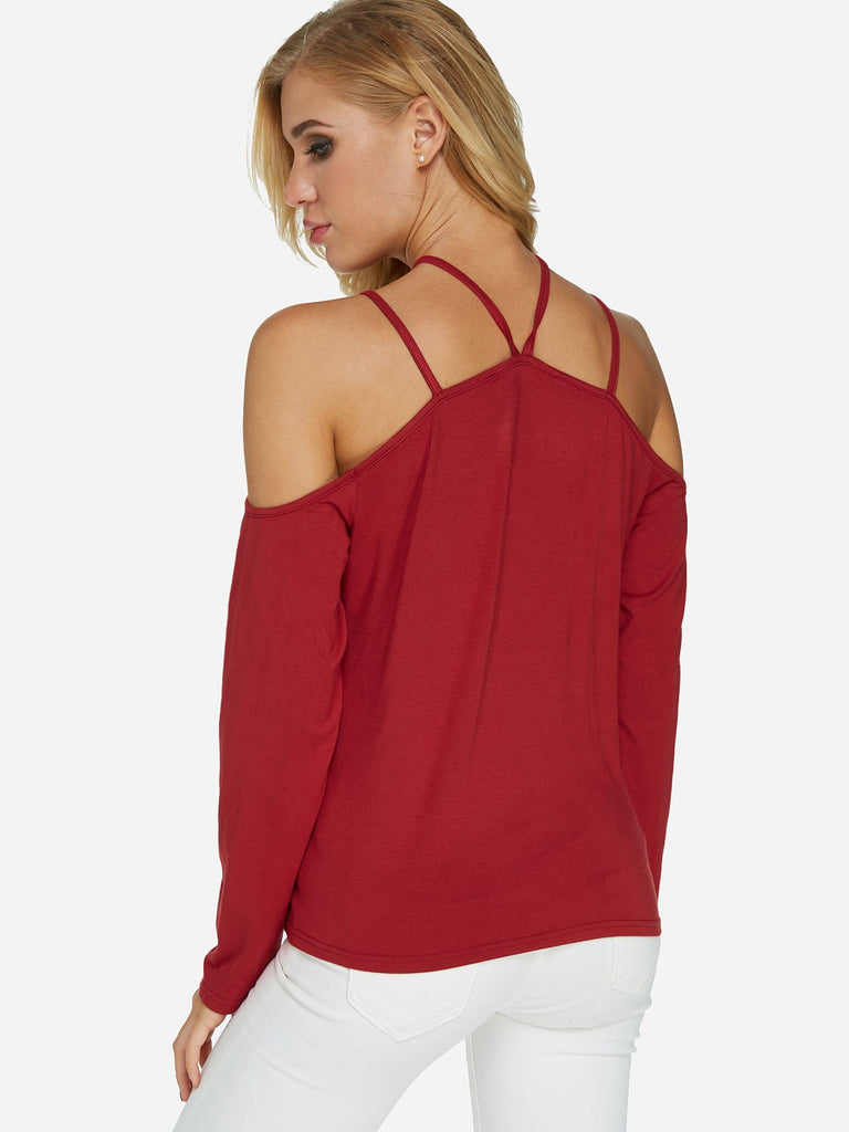 Womens Burgundy T-Shirts
