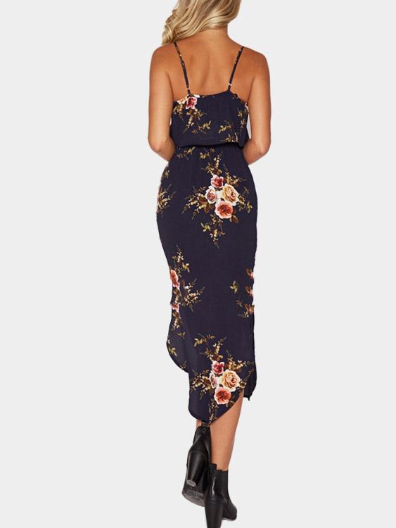 Womens Navy Floral Dresses