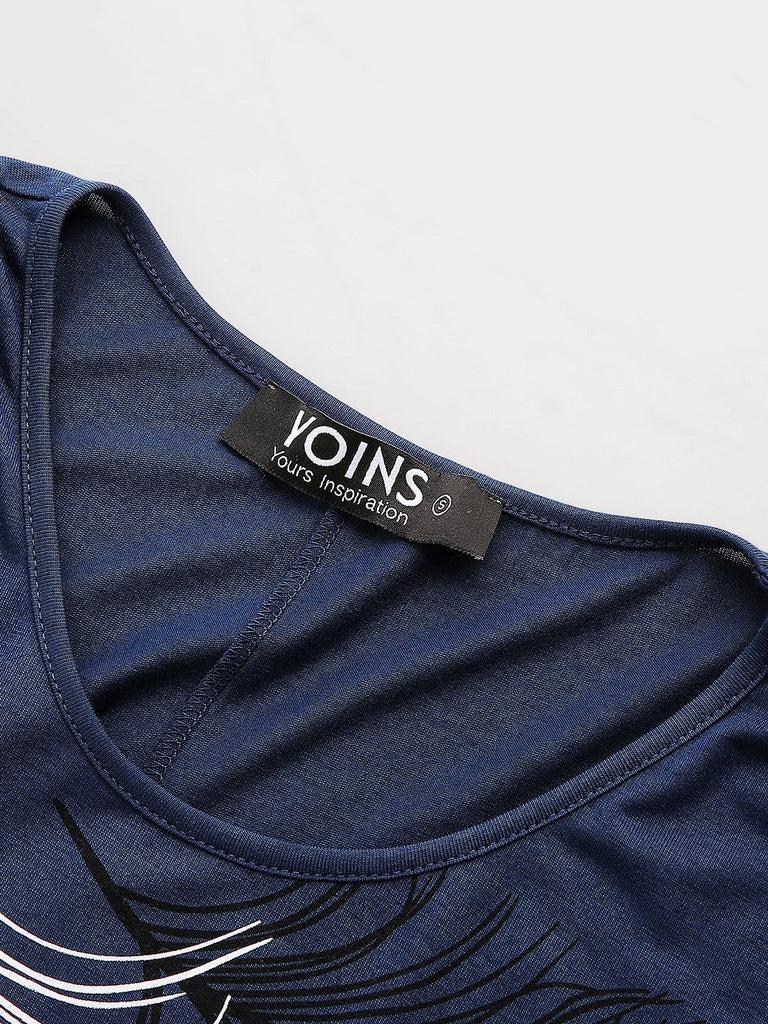Ladies Navy T-Shirts