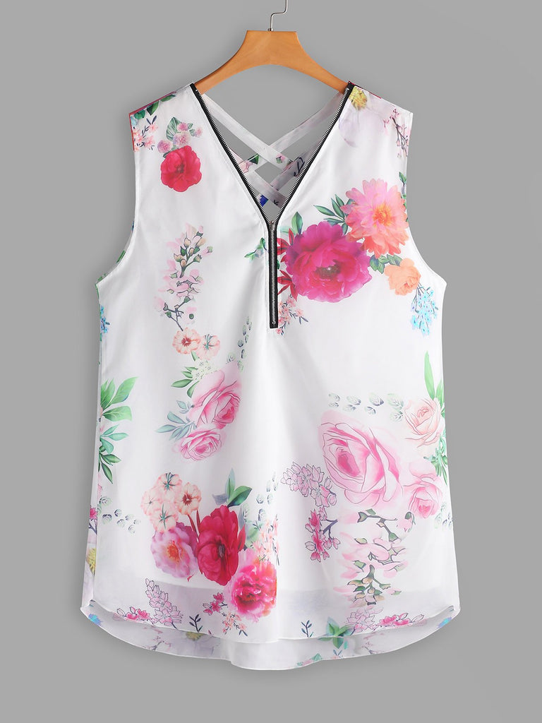 Ladies White Plus Size Tops