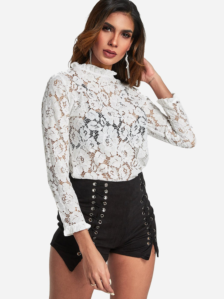 White Cotton Tops For Ladies