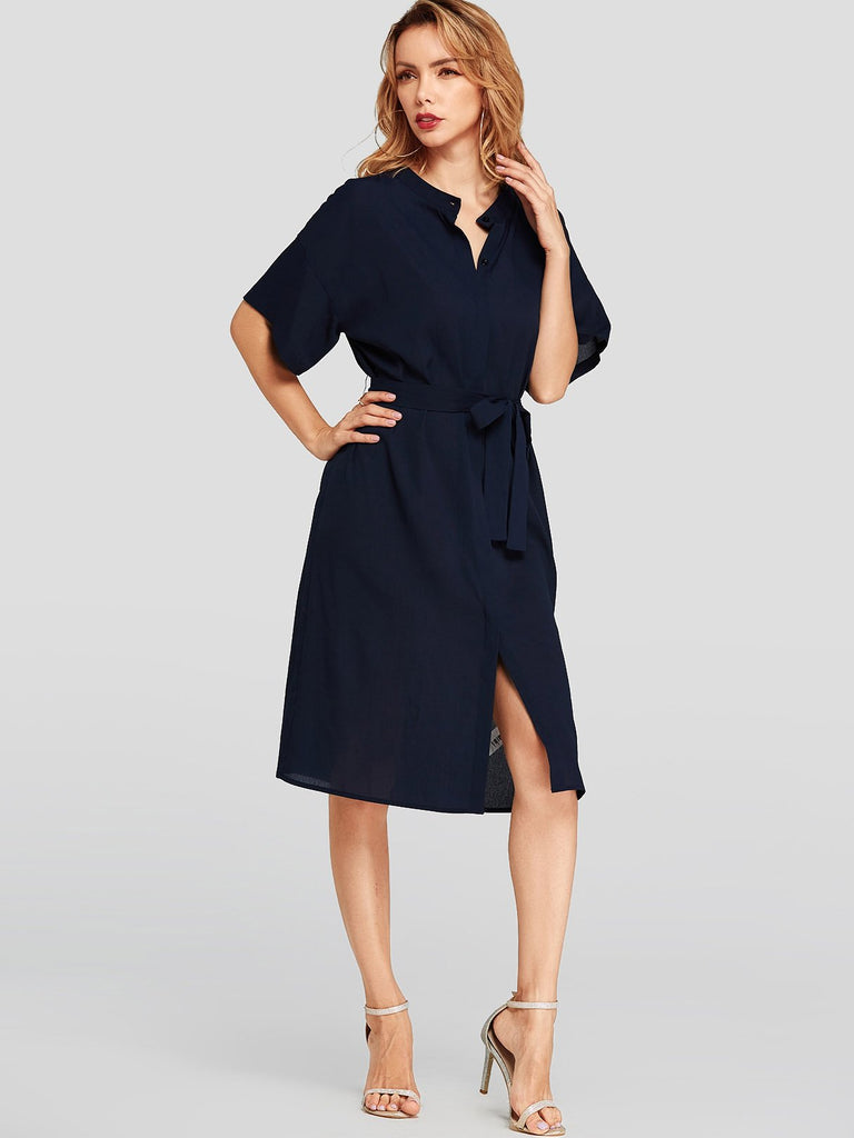 Womens Navy Midi Dresses