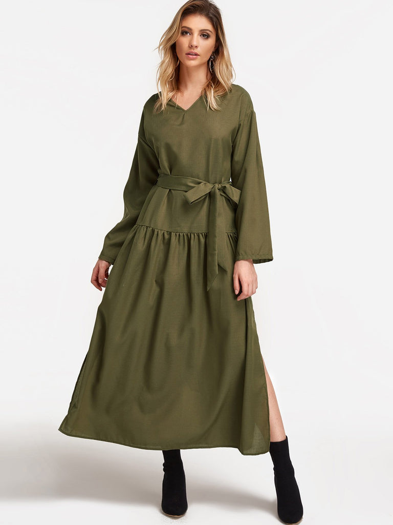 Ladies Green Maxi Dresses
