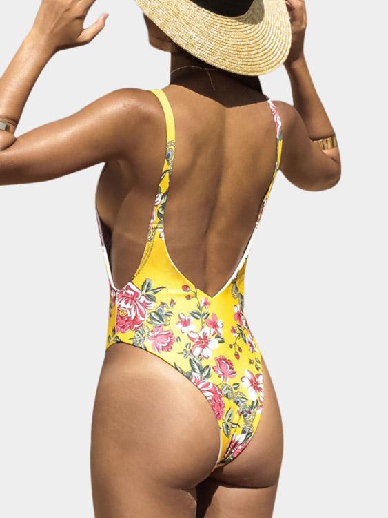 Womens Yellow One-Pieces