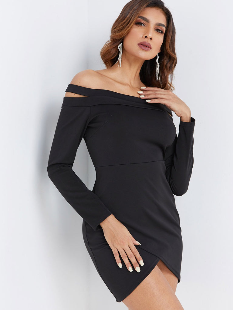 Ladies Long Sleeve Mini Dress