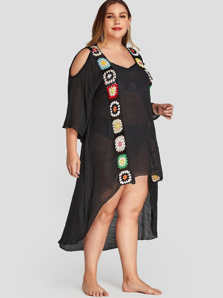 Ladies 3/4 Sleeve Plus Size Dress