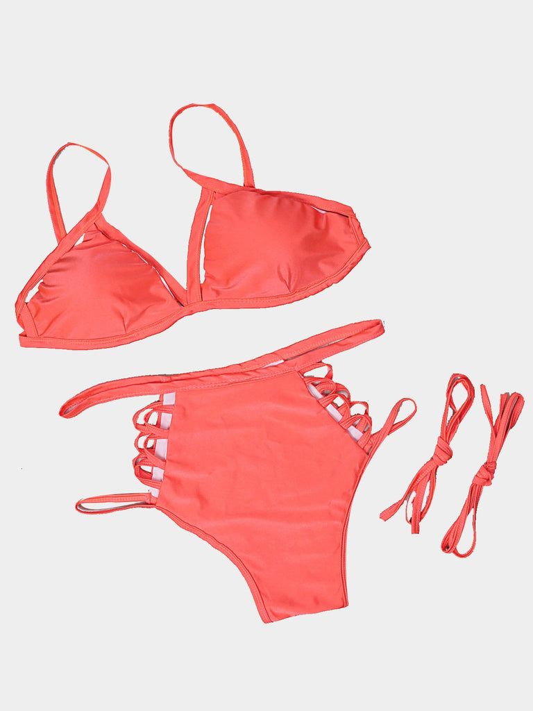 Ladies Sleeveless Two Piece Bikinis