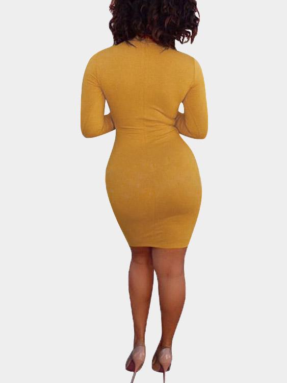 Womens Yellow Mini Dresses