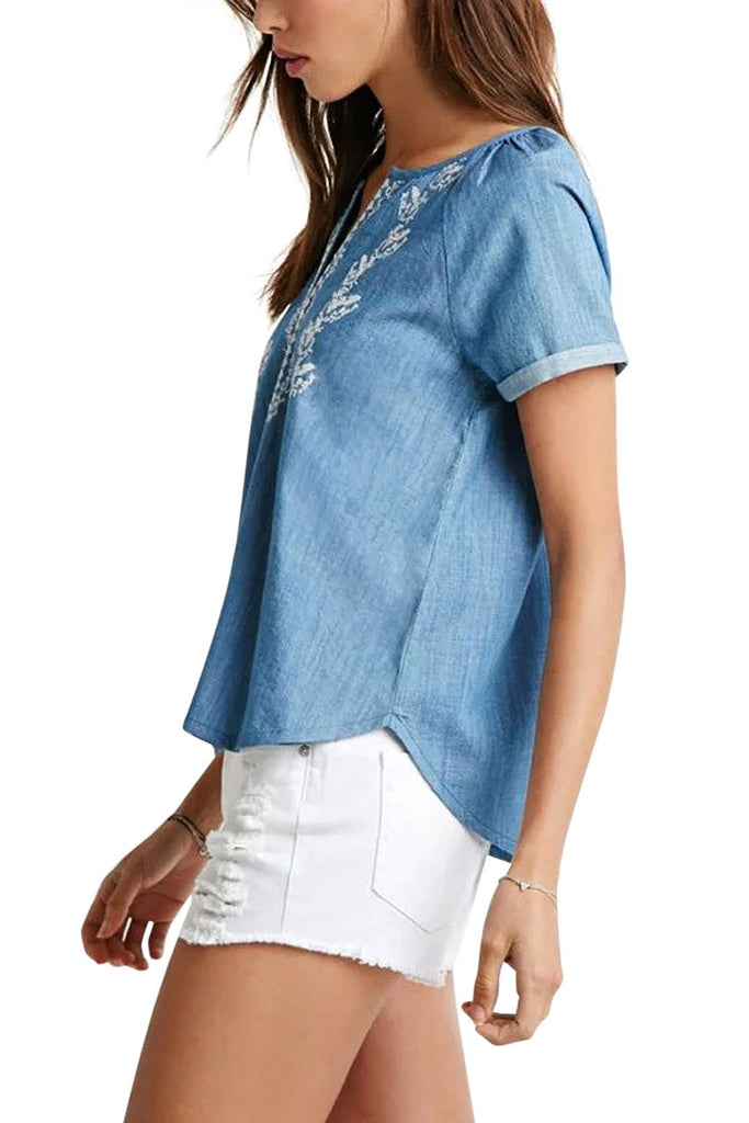 Ladies Blue T-Shirts