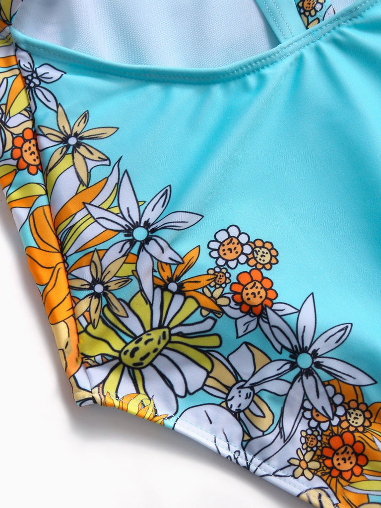 Ladies Blue One-Pieces
