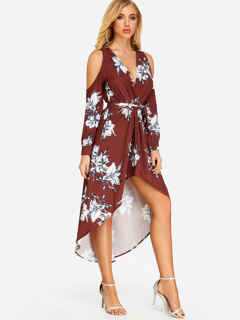 Womens Long Sleeve Maxi Dress