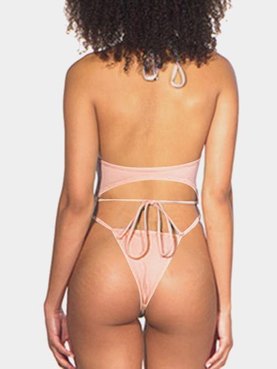 Swimming Costume With Bikini Back