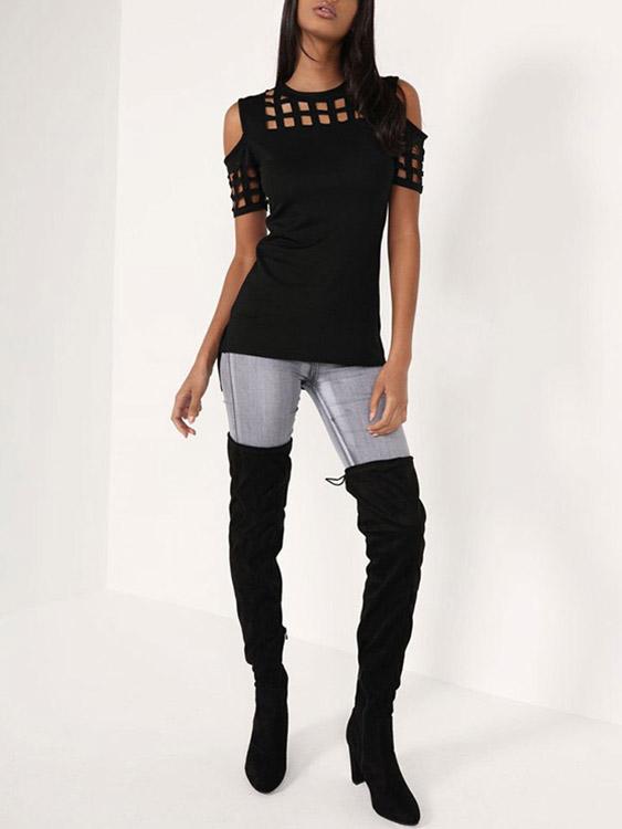 Ladies Black T-Shirts