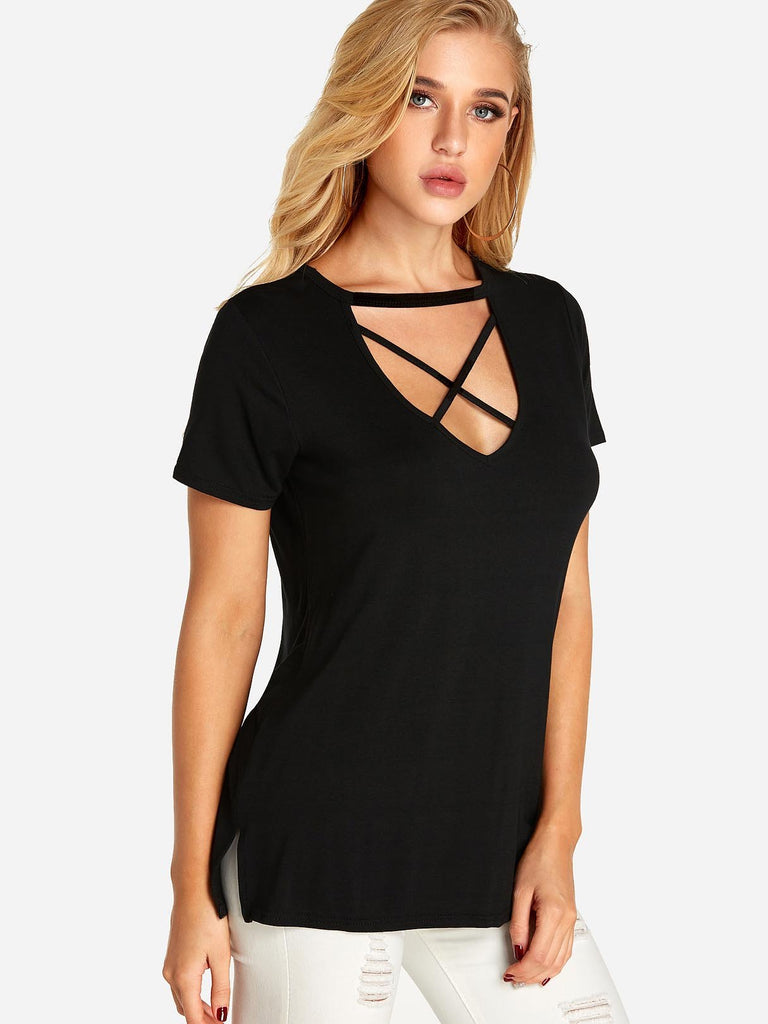Ladies Black T-Shirts